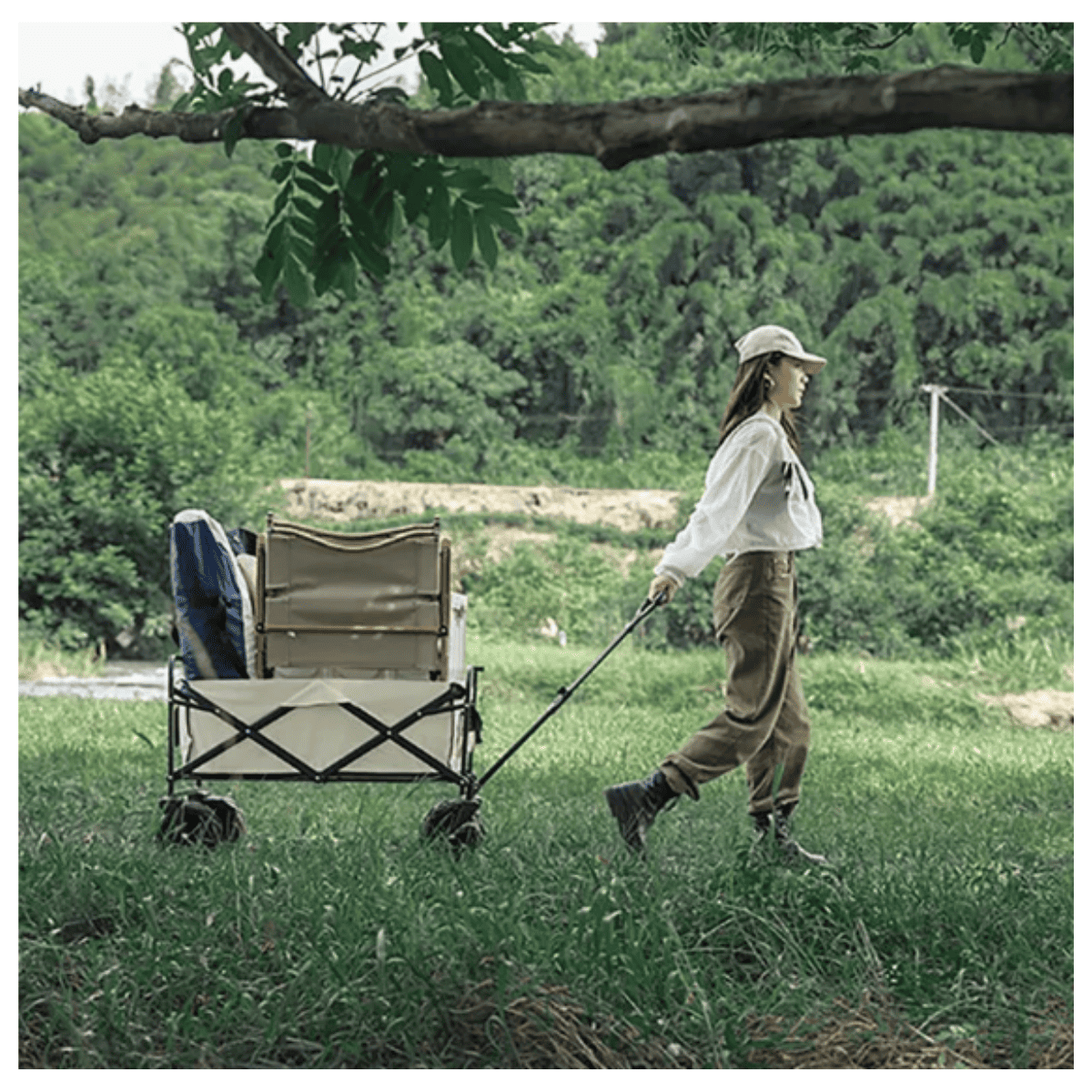 🛒 CARRO TODO TERRENO CON MANGO AJUSTABLE 8 POSICIONES