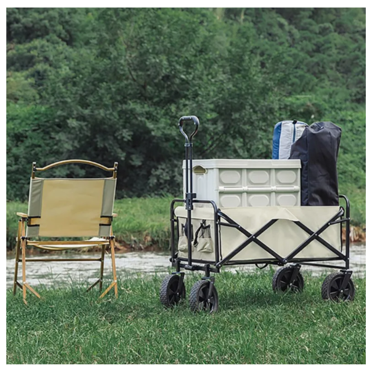 🛒 CARRO TODO TERRENO CON MANGO AJUSTABLE 8 POSICIONES