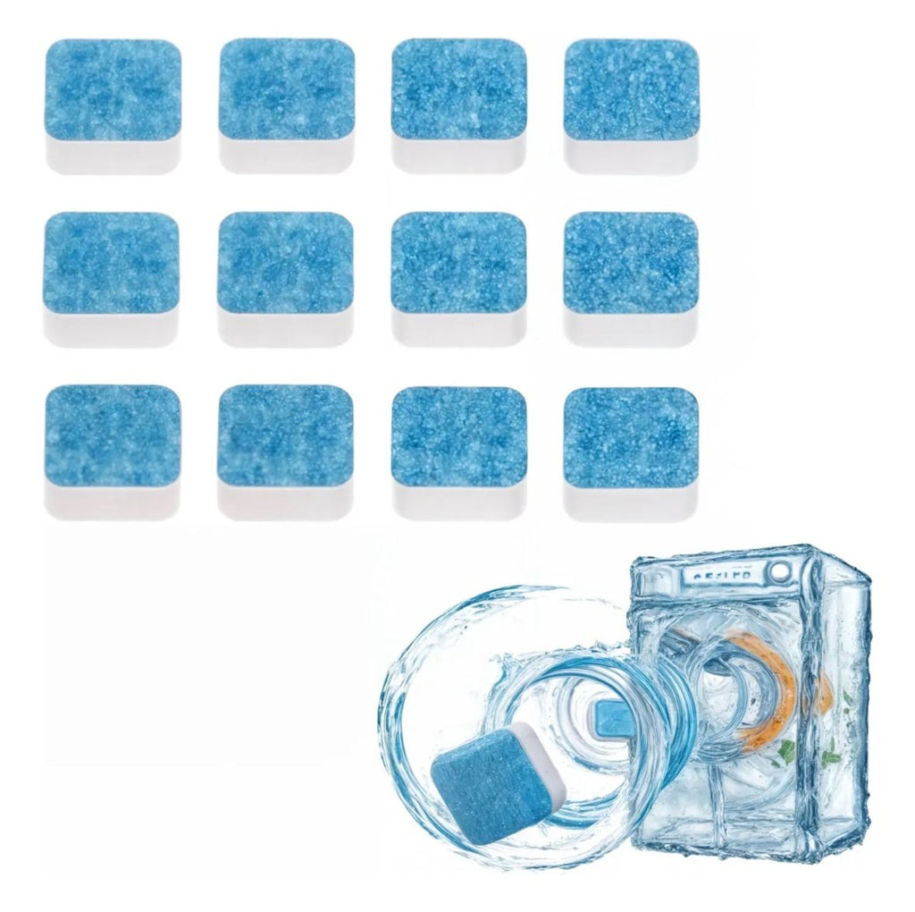 PowerClean Tabs™ – Pack Doble Limpieza Profunda para Lavadora (24 Cápsulas Efervescentes)