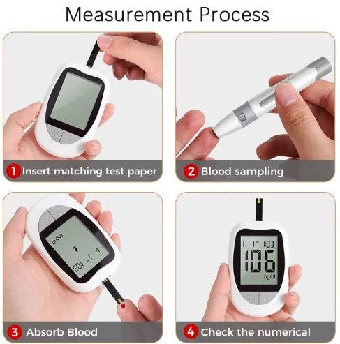 Glucómetro Digital Profesional con Kit Completo – Precisión en 5 Segundos