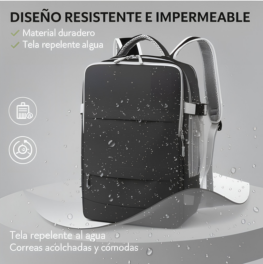 Mochila Cabina Pro™ 30L: Viaja sin Pagar Equipaje Extra (Apta Low Cost)✈️