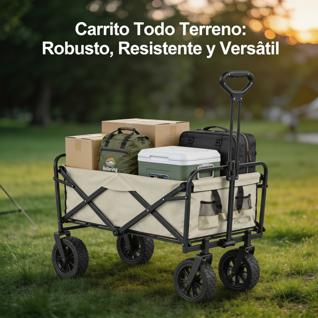 🛒 CARRO TODO TERRENO CON MANGO AJUSTABLE 8 POSICIONES