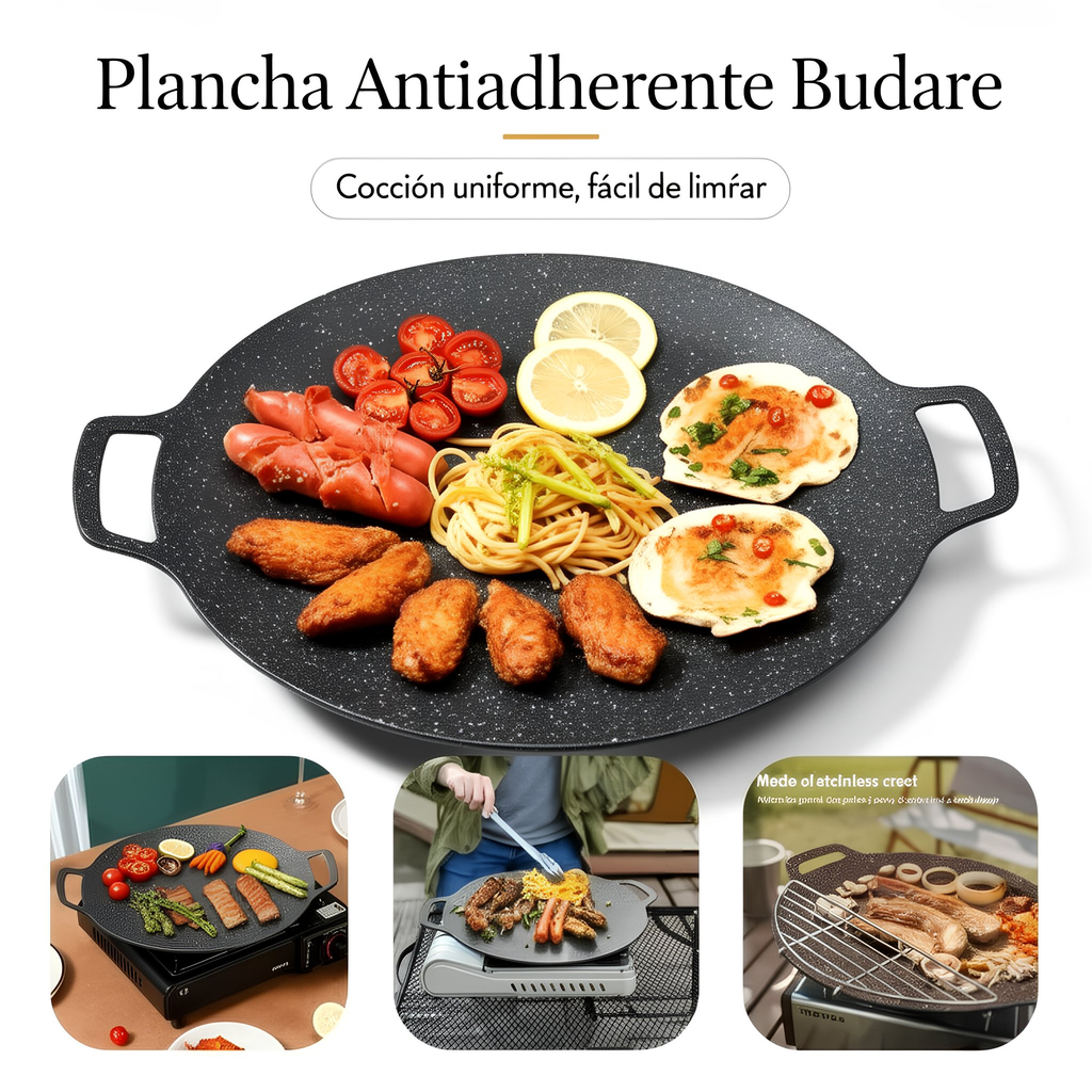 🔥 Budare Antiadherente 30 cm – Arepas, Cachapas y Parrilla SIN Que Se Peguen 🔥